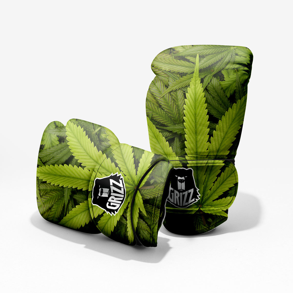 Texture Cannabis Print Pro Boxing Glove
