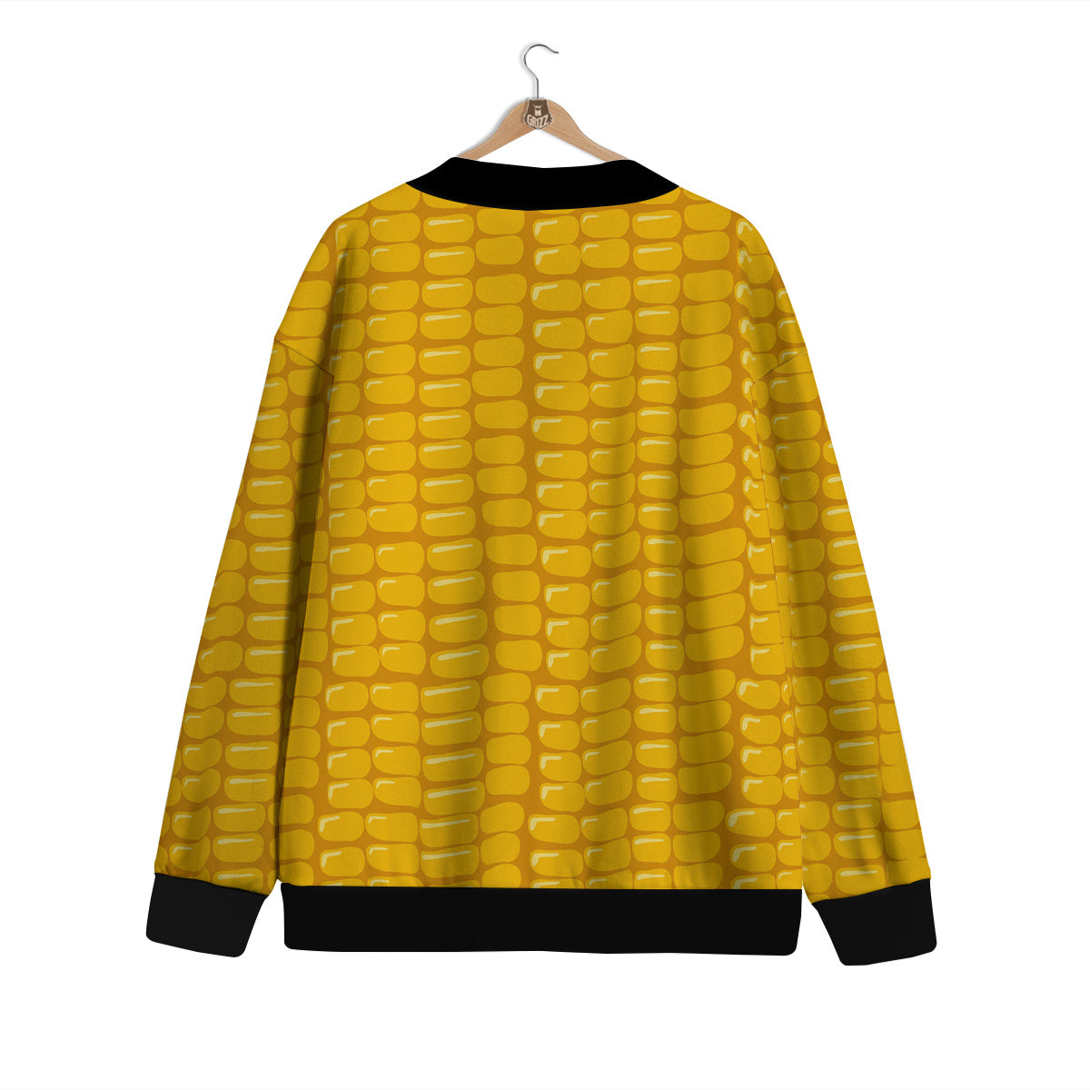 Texture Corn Print Cardigan-grizzshop