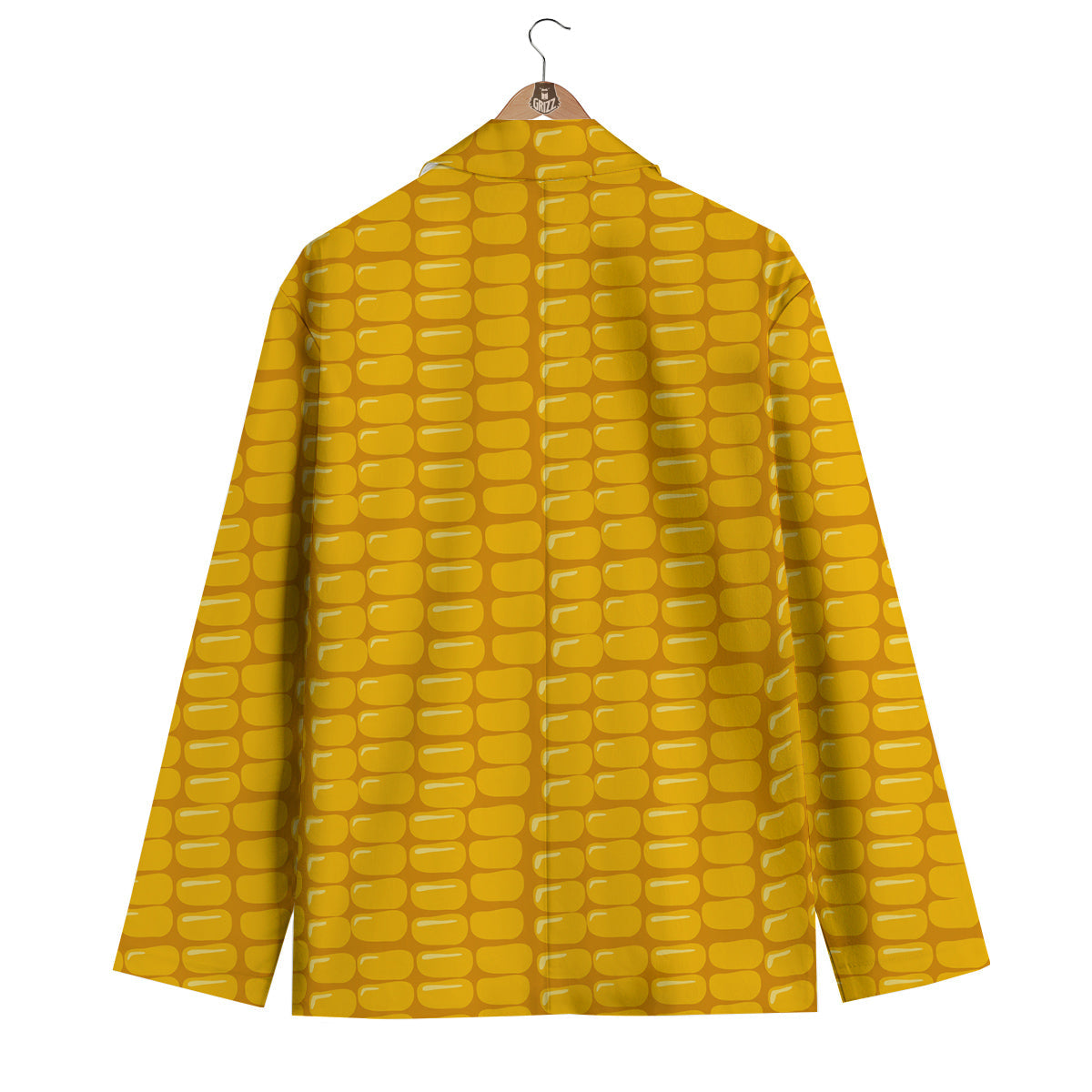 Texture Corn Print Men's Blazer-grizzshop