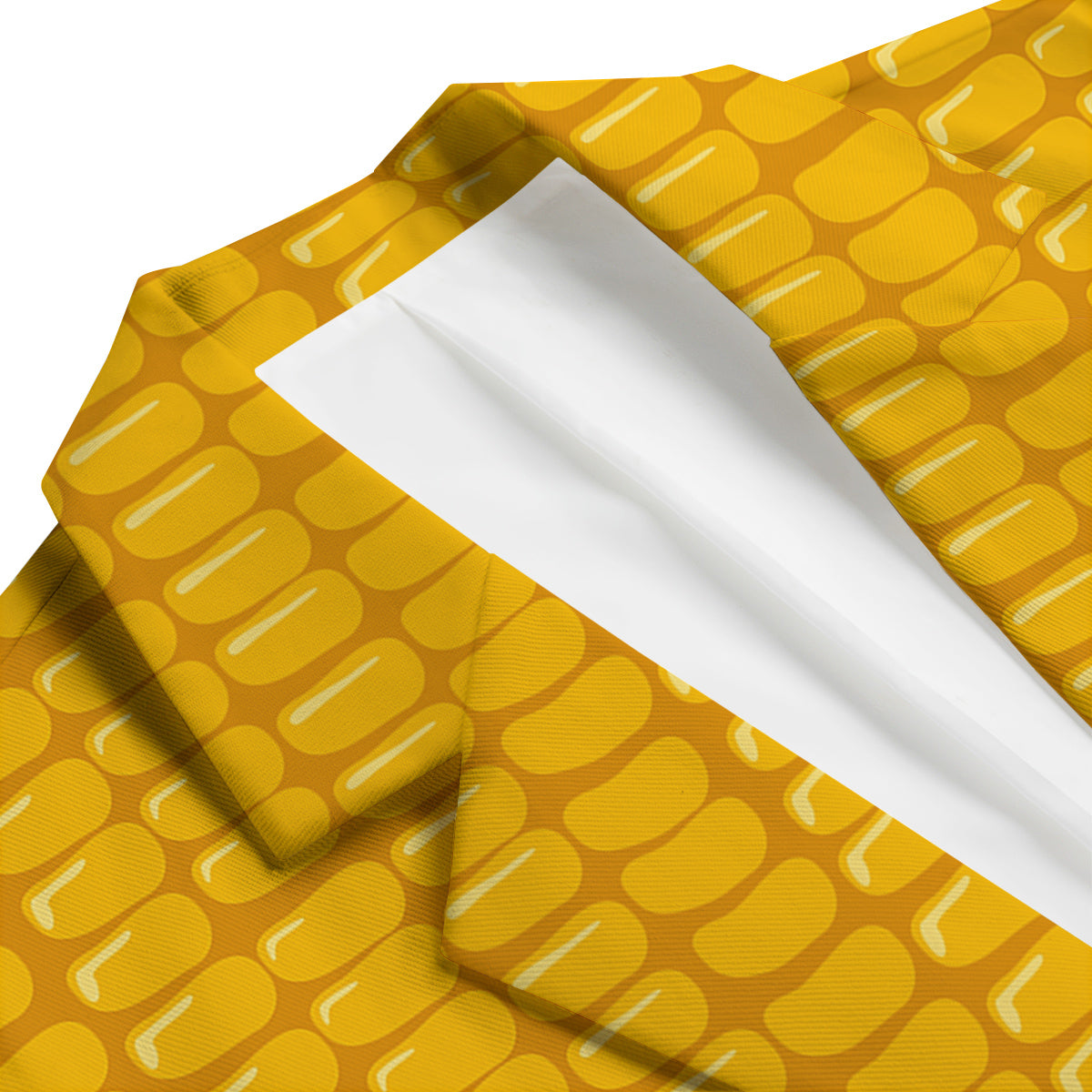 Texture Corn Print Men's Blazer-grizzshop