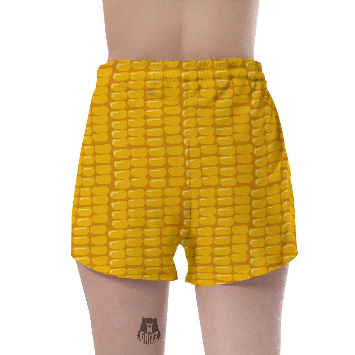 Texture Corn Print Women's Shorts-grizzshop