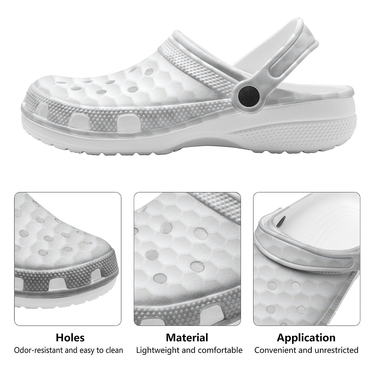 Texture Golf Ball Print Clog-grizzshop