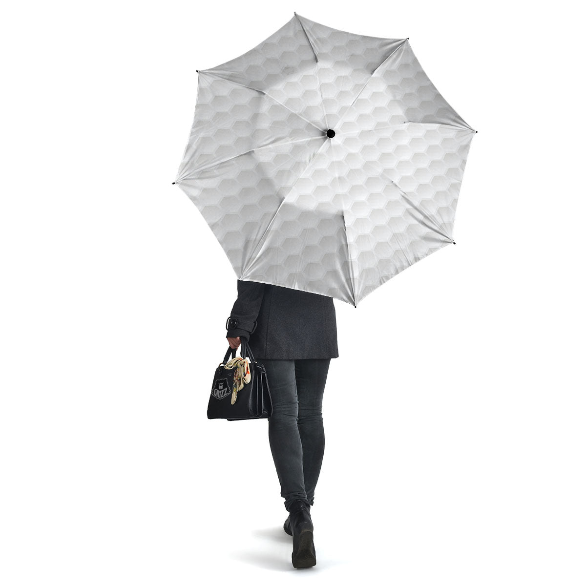 Texture Golf Ball Print Umbrella-grizzshop