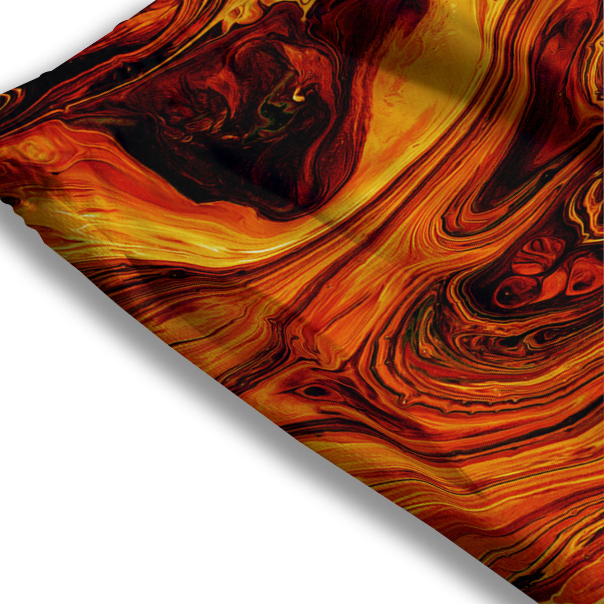 Texture Lava Print Mesh Shorts-grizzshop