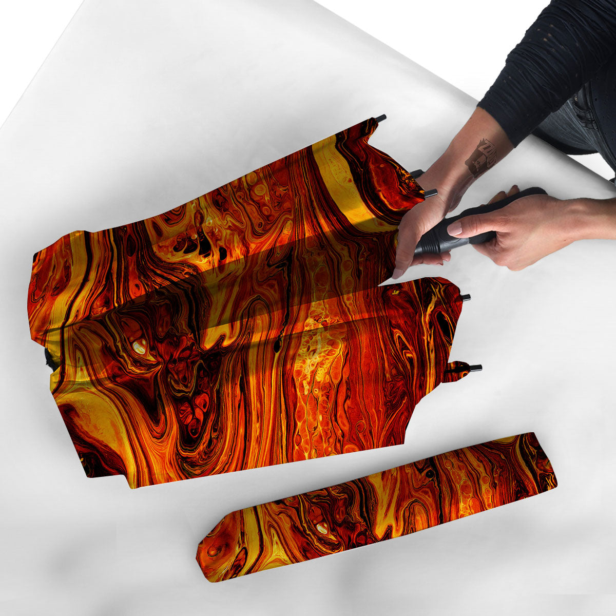 Texture Lava Print Umbrella-grizzshop