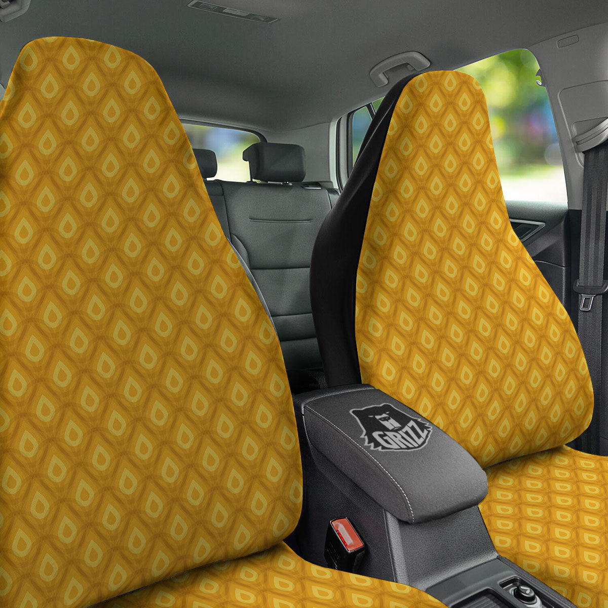 Texture Pineapple Print Pattern Car Seat Covers-grizzshop