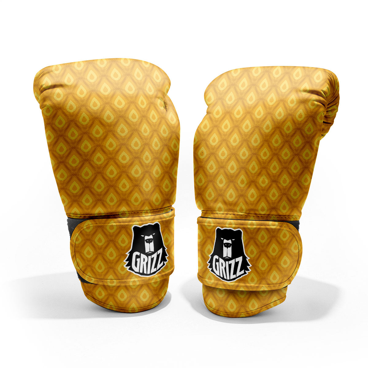 Texture Pineapple Print Pattern Sparring Gloves-grizzshop
