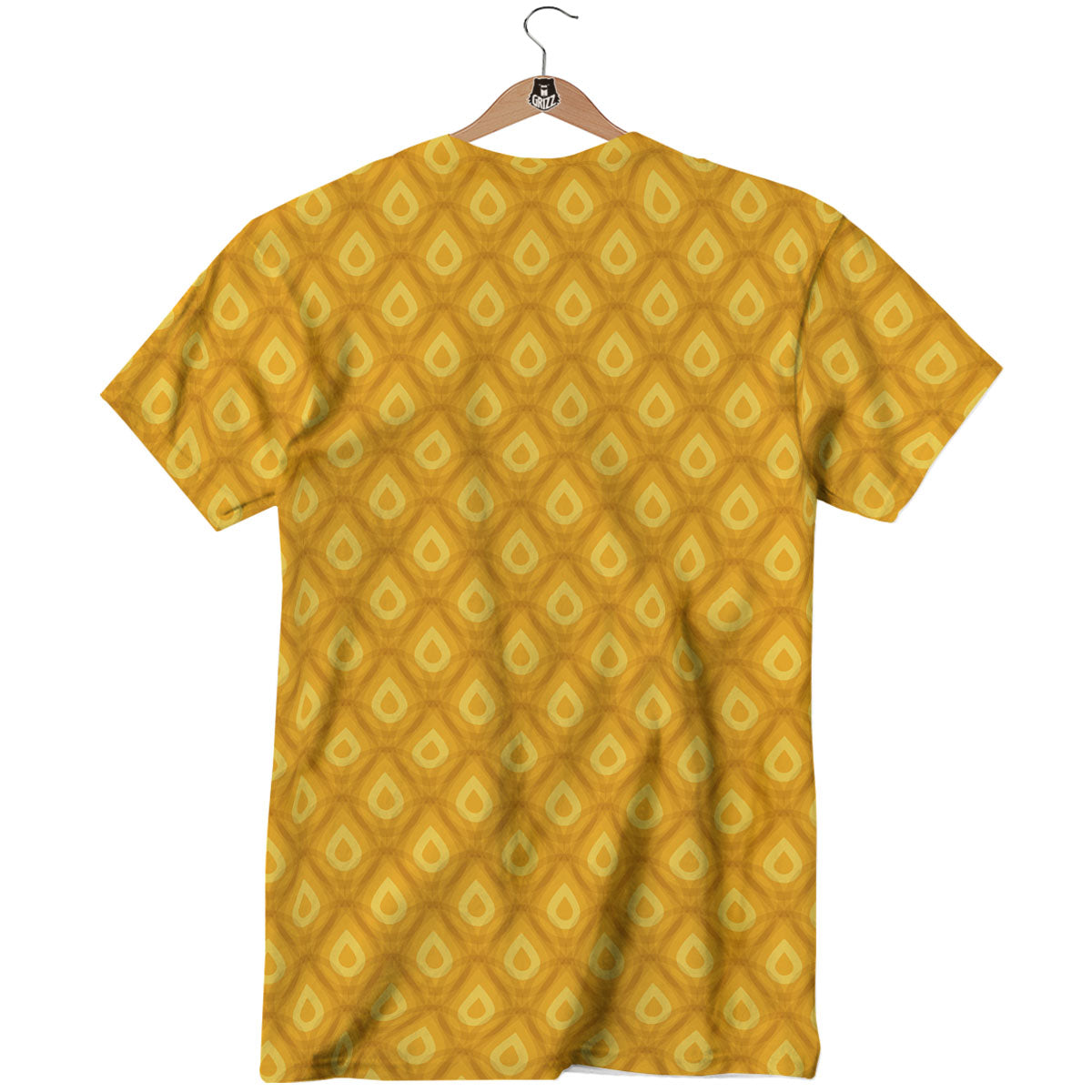 Texture Pineapple Print Pattern T-Shirt-grizzshop