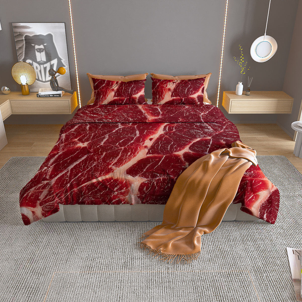 Trinity Knot Viking Celtic Print Duvet Cover Bedding Set