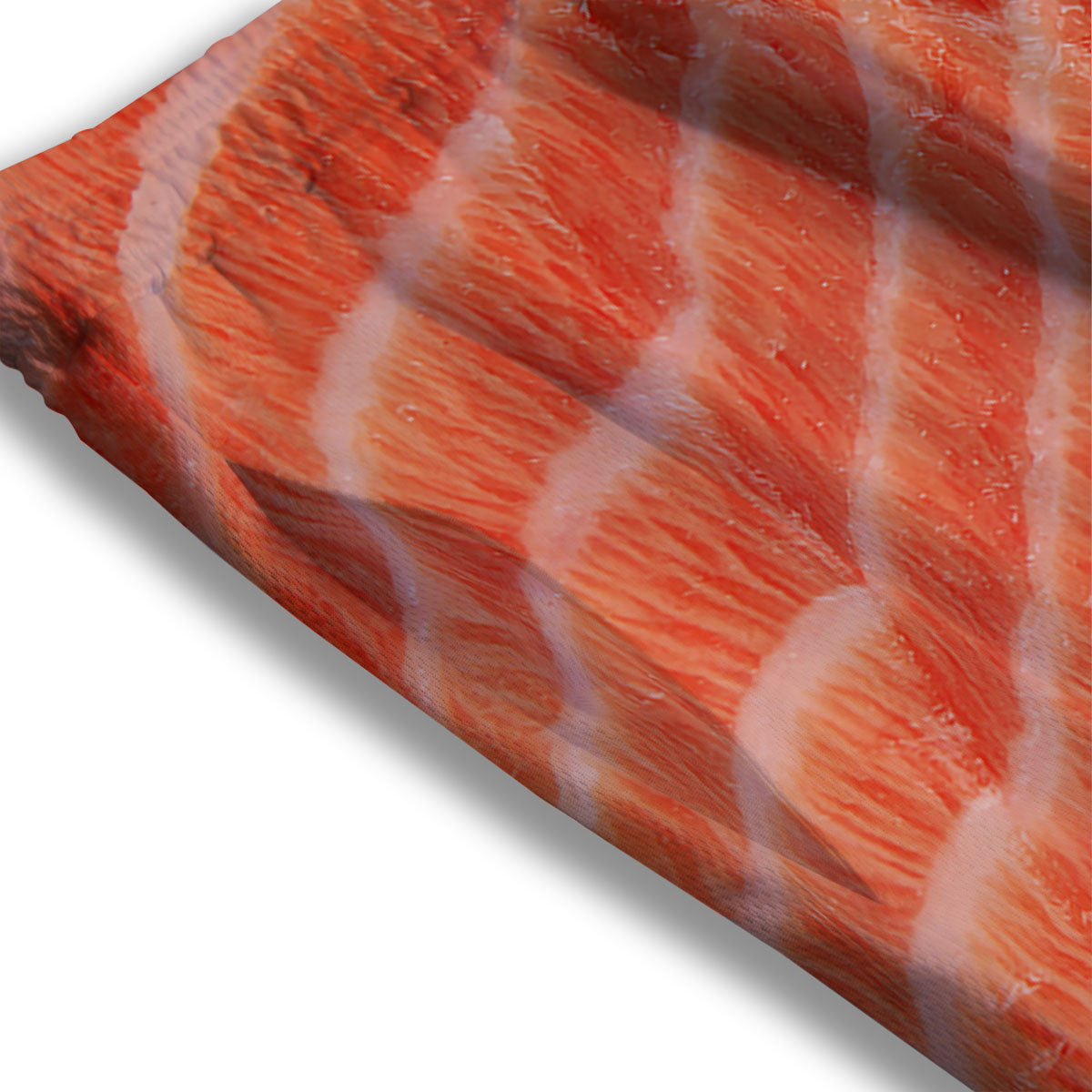 Texture Salmon Print Mesh Shorts-grizzshop