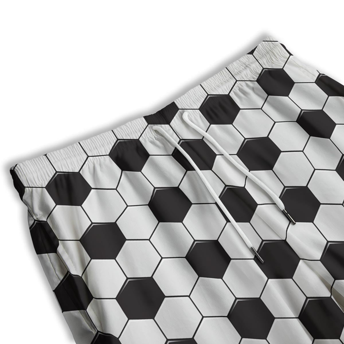 Texture Soccer Ball Print Pattern Men's Athletic Shorts