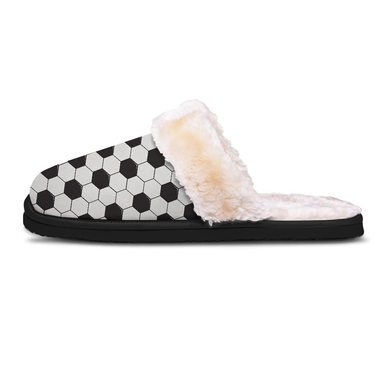 Texture Soccer Ball Print Pattern Slippers-grizzshop