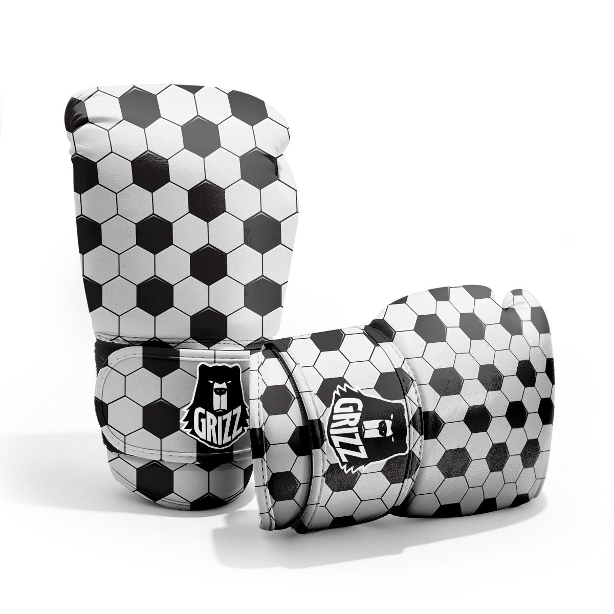 Texture Soccer Ball Print Pattern Pro Boxing Glove