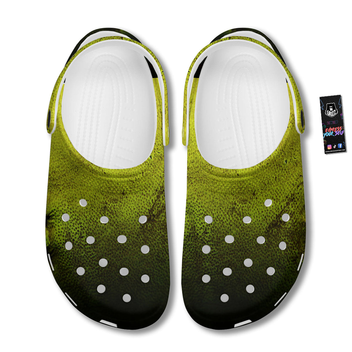 Texture Softball Ball Print Clog-grizzshop