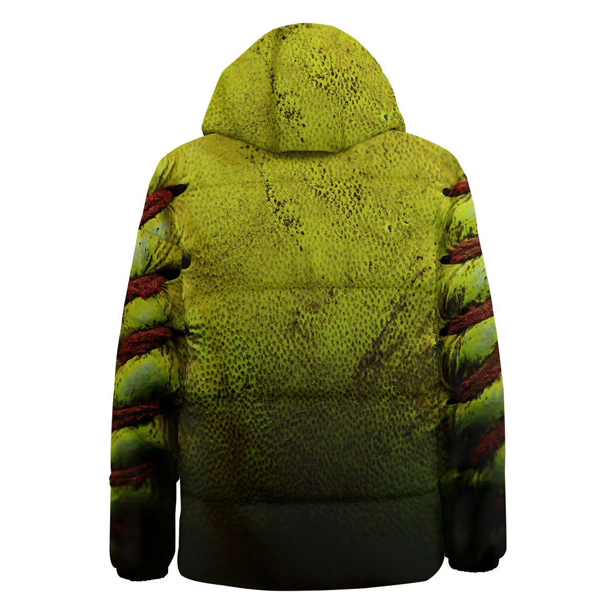 Texture Softball Ball Print Down Jacket-grizzshop