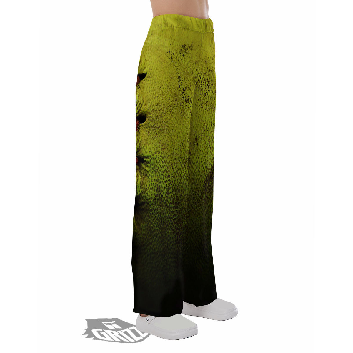 Texture Softball Ball Print Pajama Pants-grizzshop