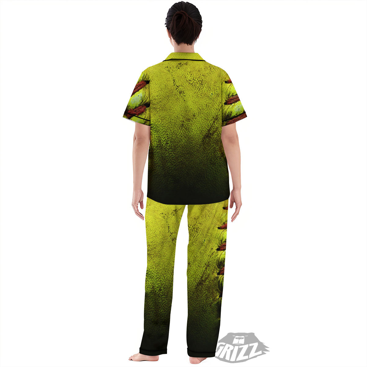 Texture Softball Ball Print Women's Pajamas Set-grizzshop