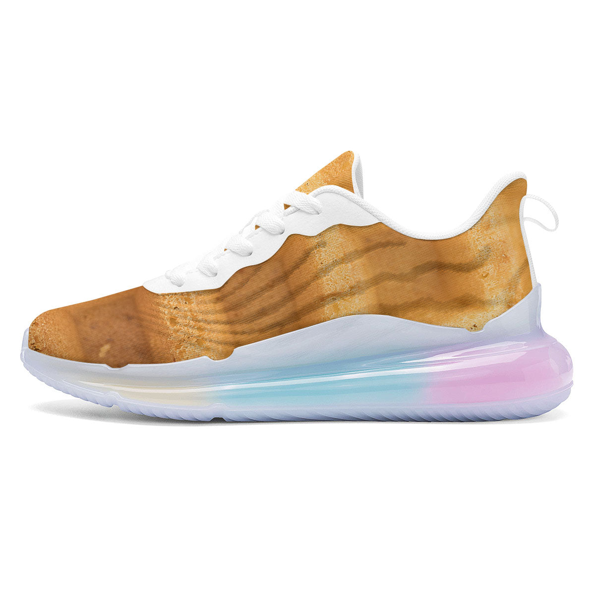Texture Waffle Print Running Sneakers-grizzshop