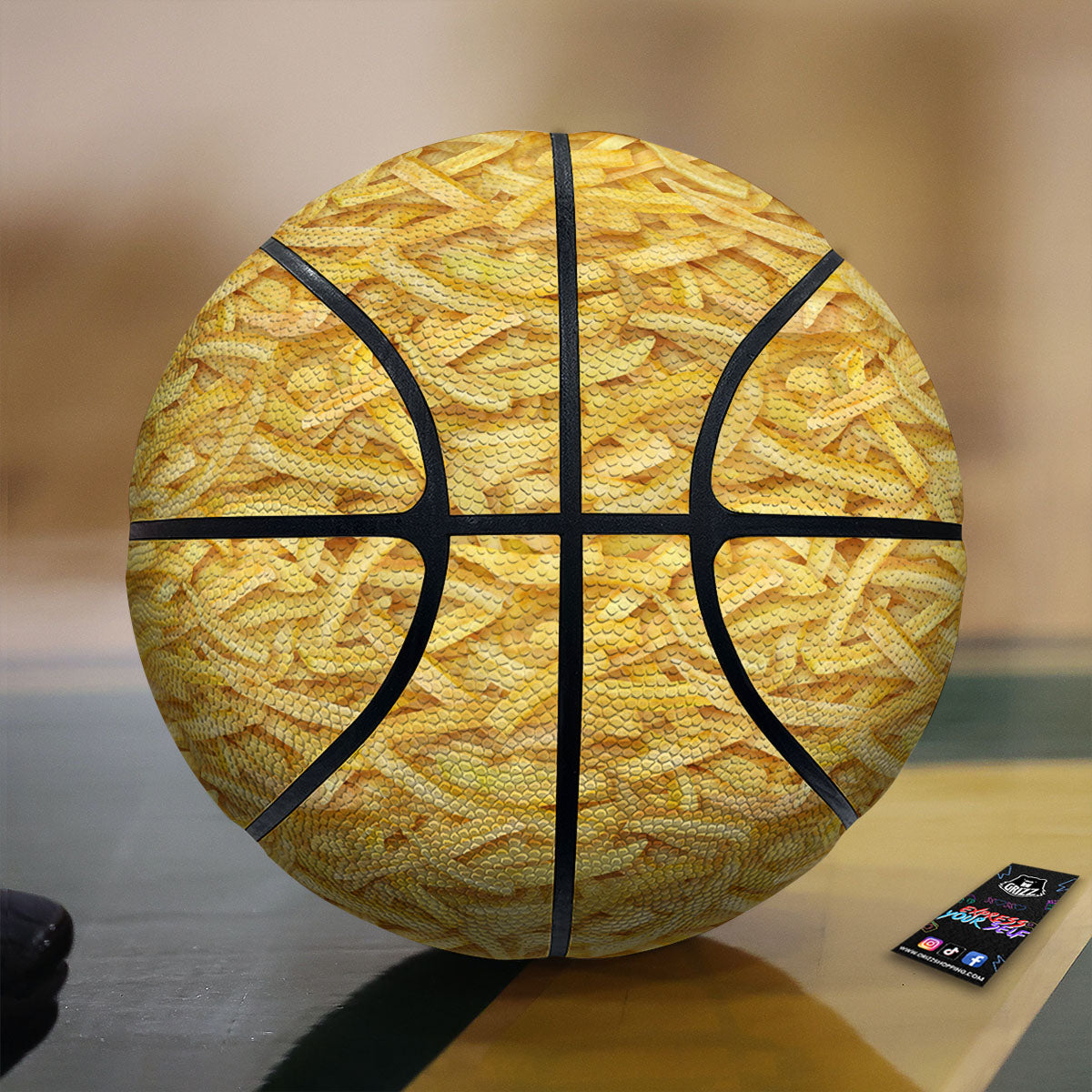 Tiki Hawaiian Print Pattern Basketball