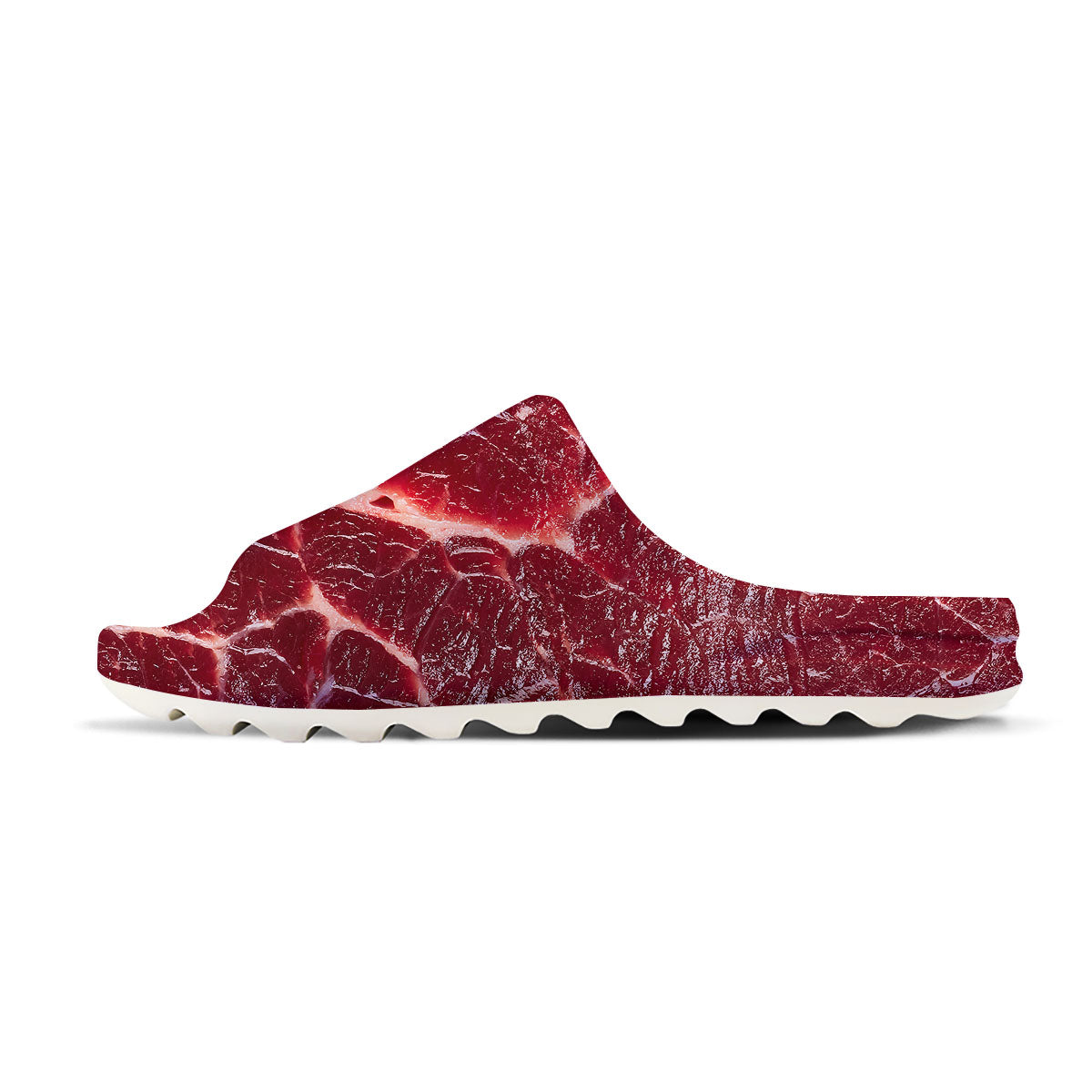 Texture Red Meat Print Sandals-grizzshop