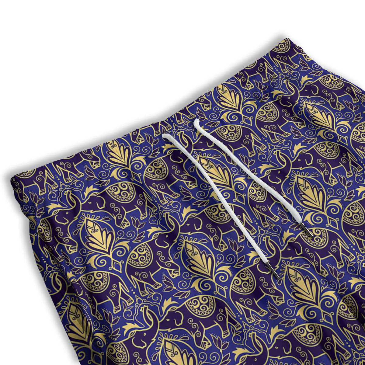 Traditional Japanese Print Pattern Men's Athletic Shorts