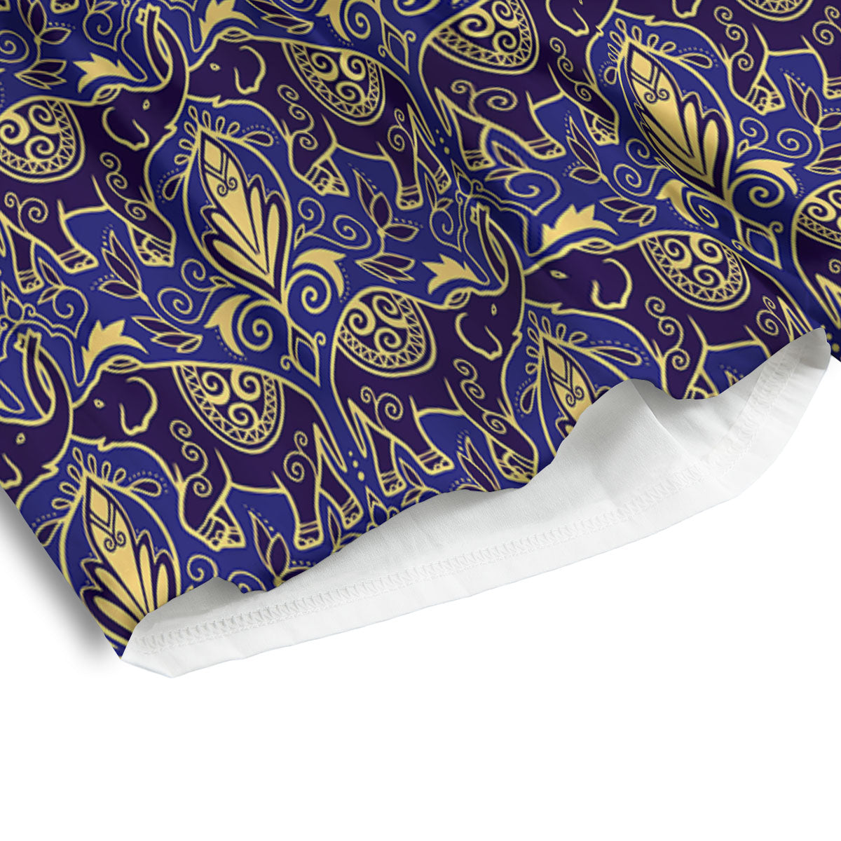 Traditional Japanese Print Pattern Men's Athletic Shorts