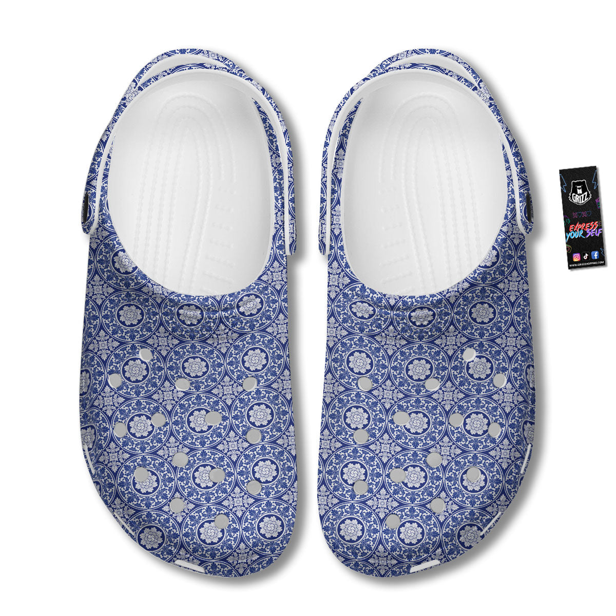 Thai Ethnic Print Pattern Clog-grizzshop