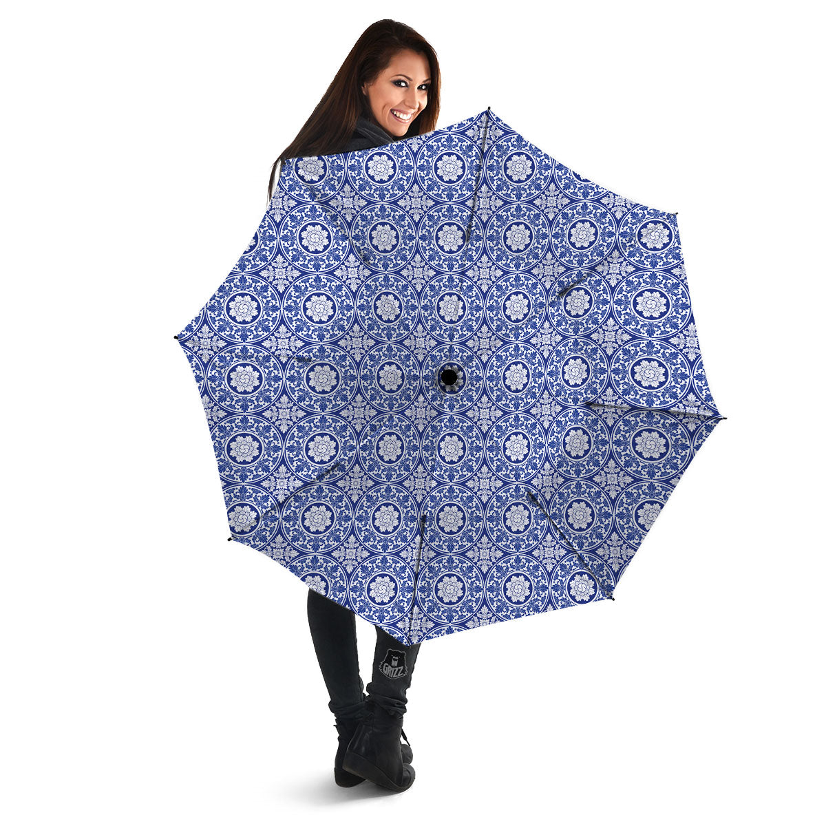 Thai Ethnic Print Pattern Umbrella-grizzshop
