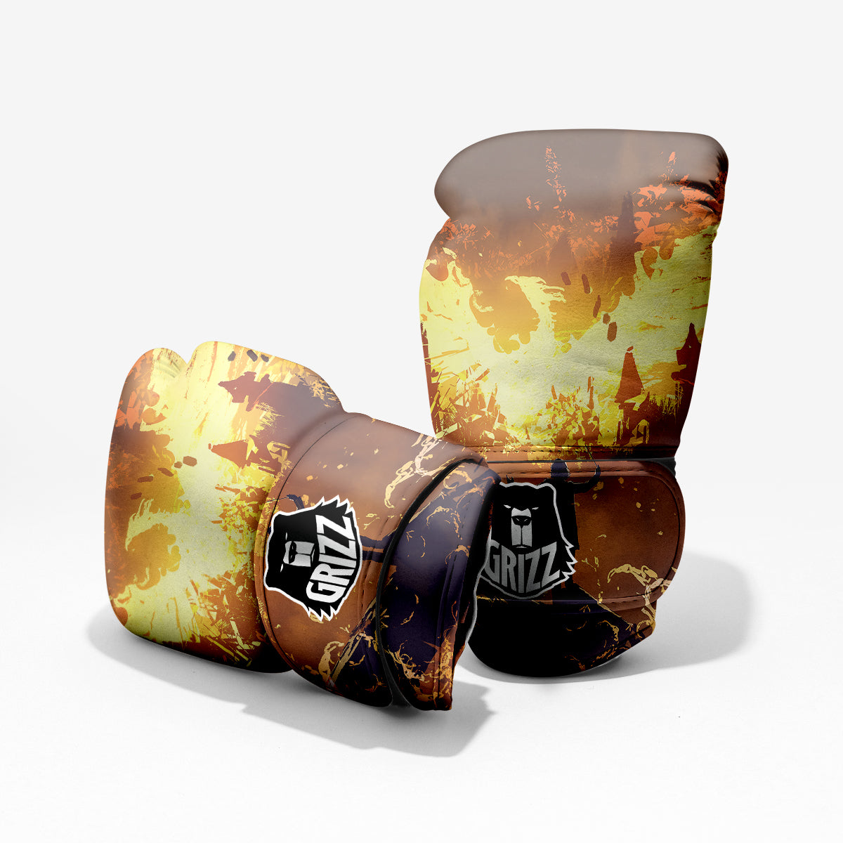 The Man And Phoenix Print Pro Boxing Glove