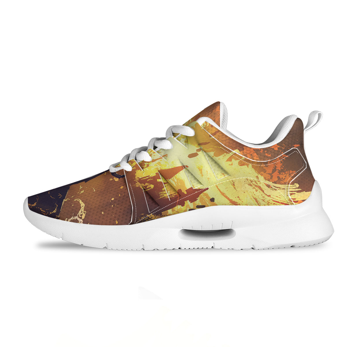 The Man And Phoenix Print Tennis Shoes-grizzshop