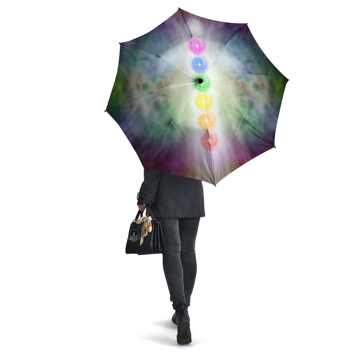The Seven Chakras And Reiki Print Umbrella-grizzshop