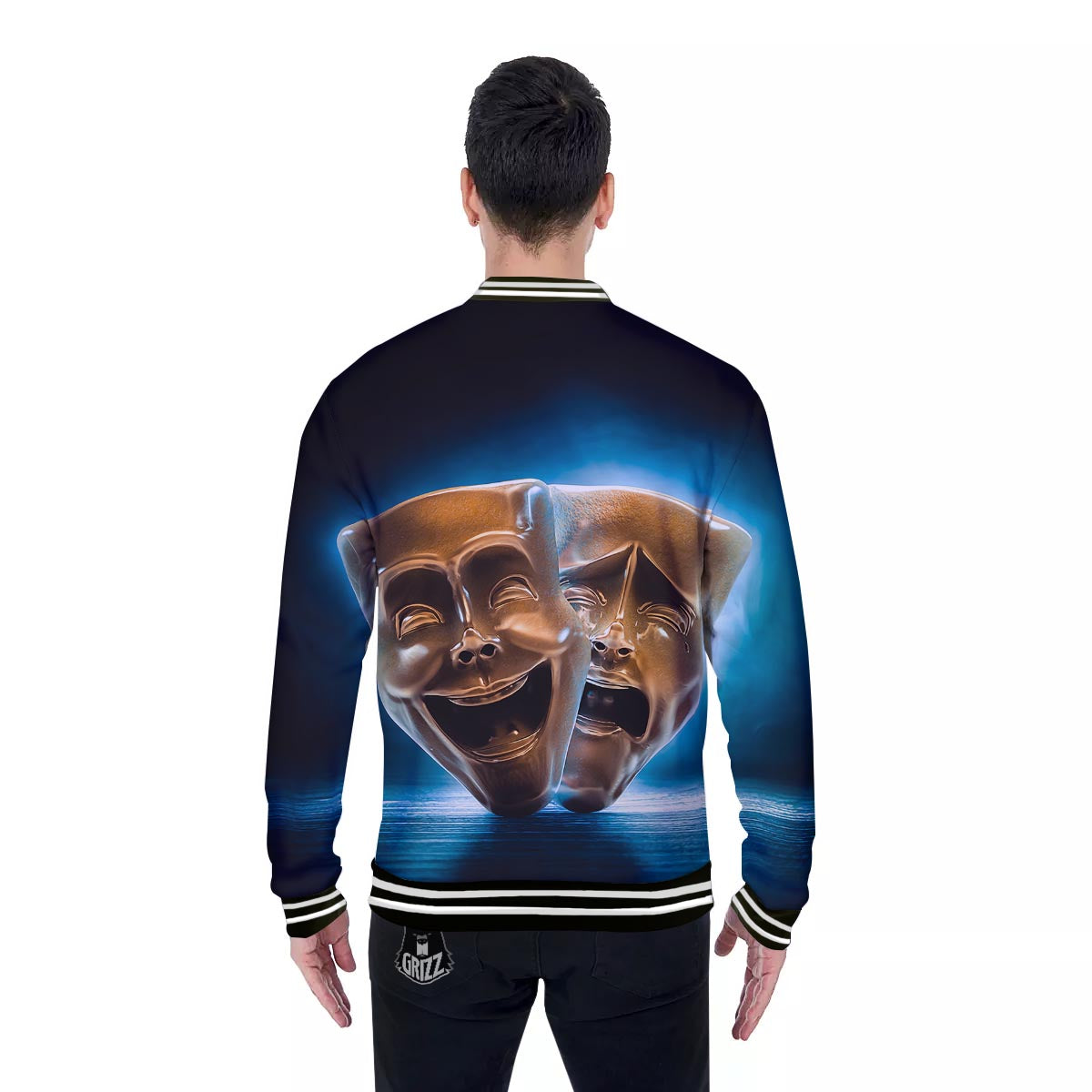 The Theatre Masks Sock And Buskin Baseball Jacket-grizzshop