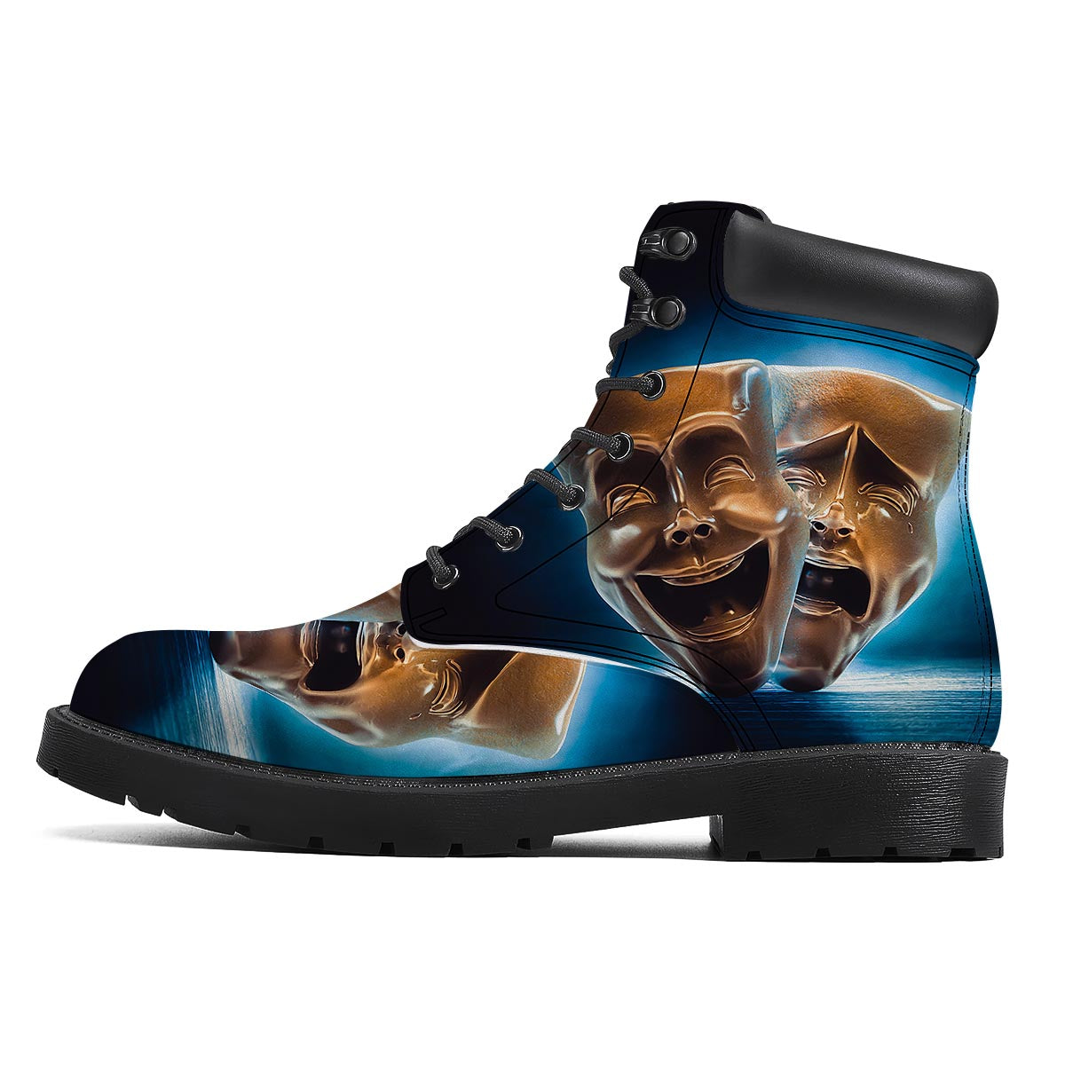 The Theatre Masks Sock And Buskin Boots-grizzshop