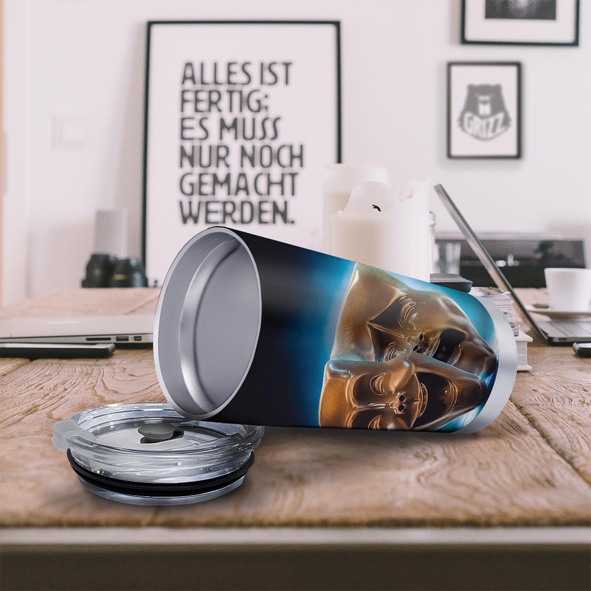 The Theatre Masks Sock And Buskin Tumbler-grizzshop