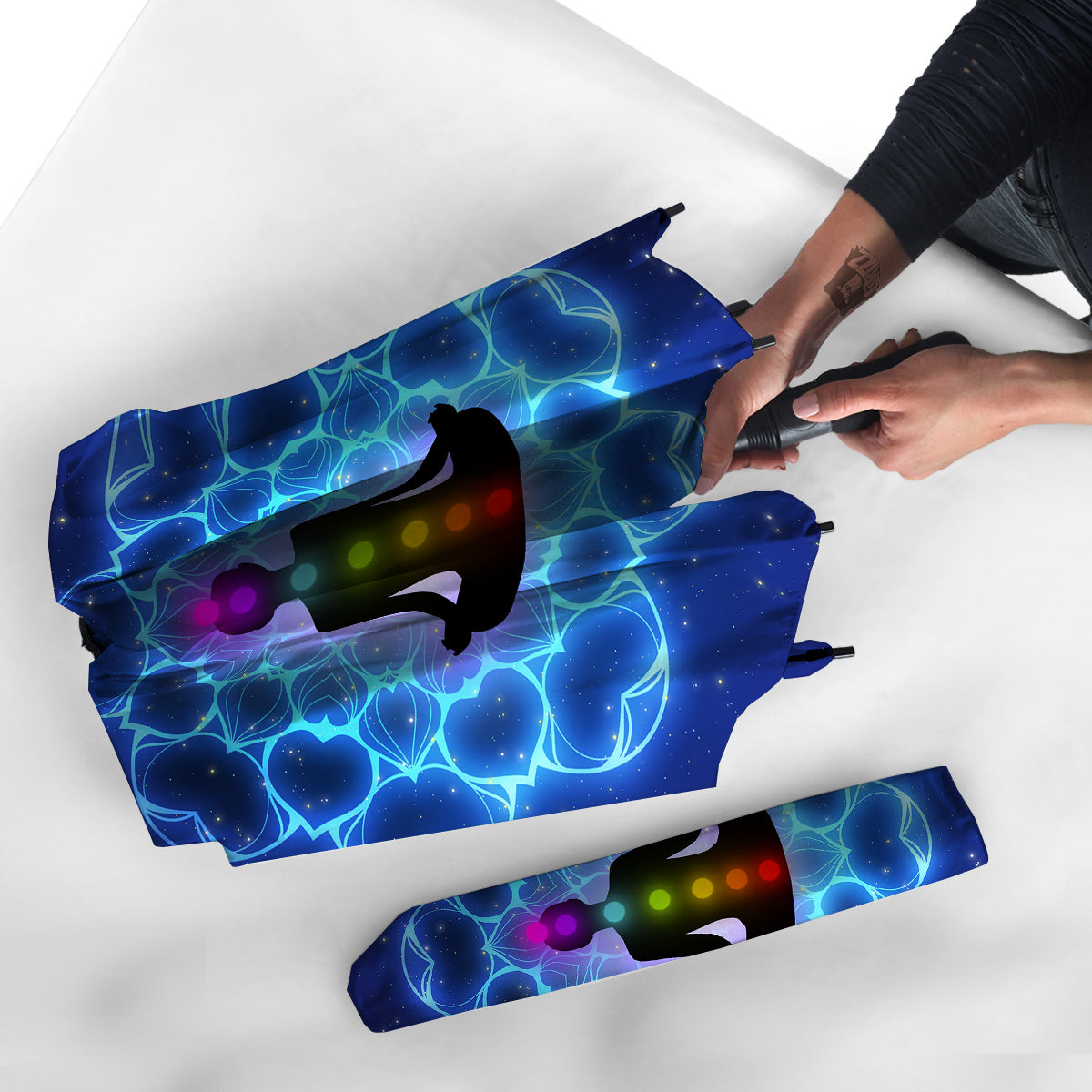 The Universe Chakras Print Umbrella-grizzshop