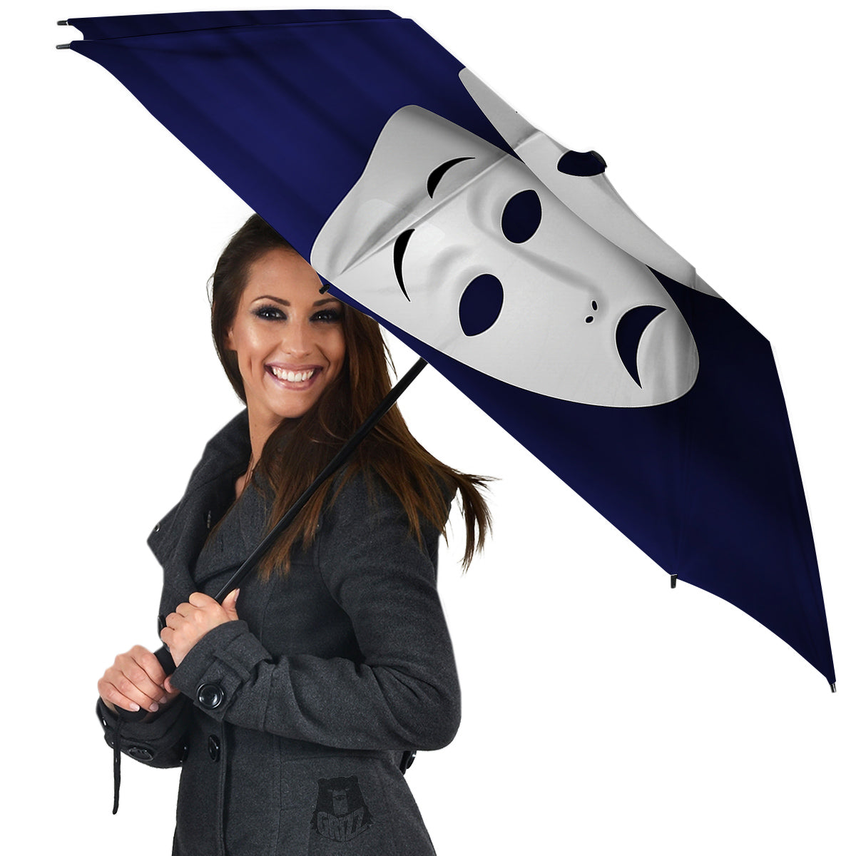 Theater Masks Tragedy And Comedy Print Umbrella-grizzshop