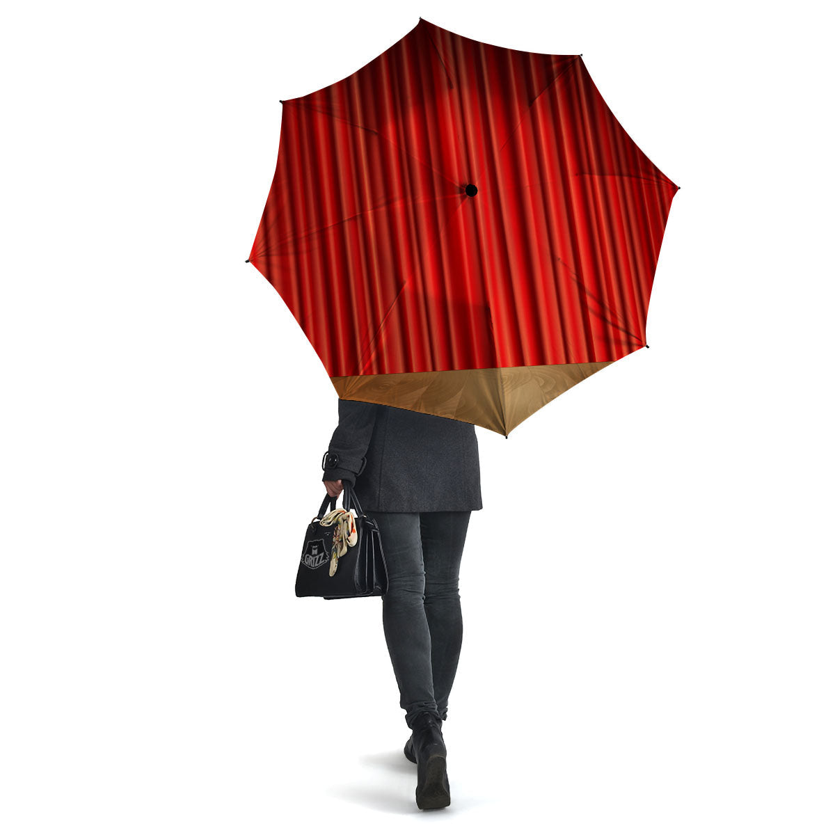 Theater Red Curtain Print Umbrella-grizzshop
