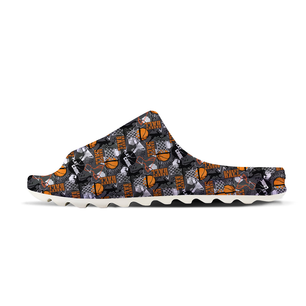 Theme Basketball Print Pattern Sandals-grizzshop