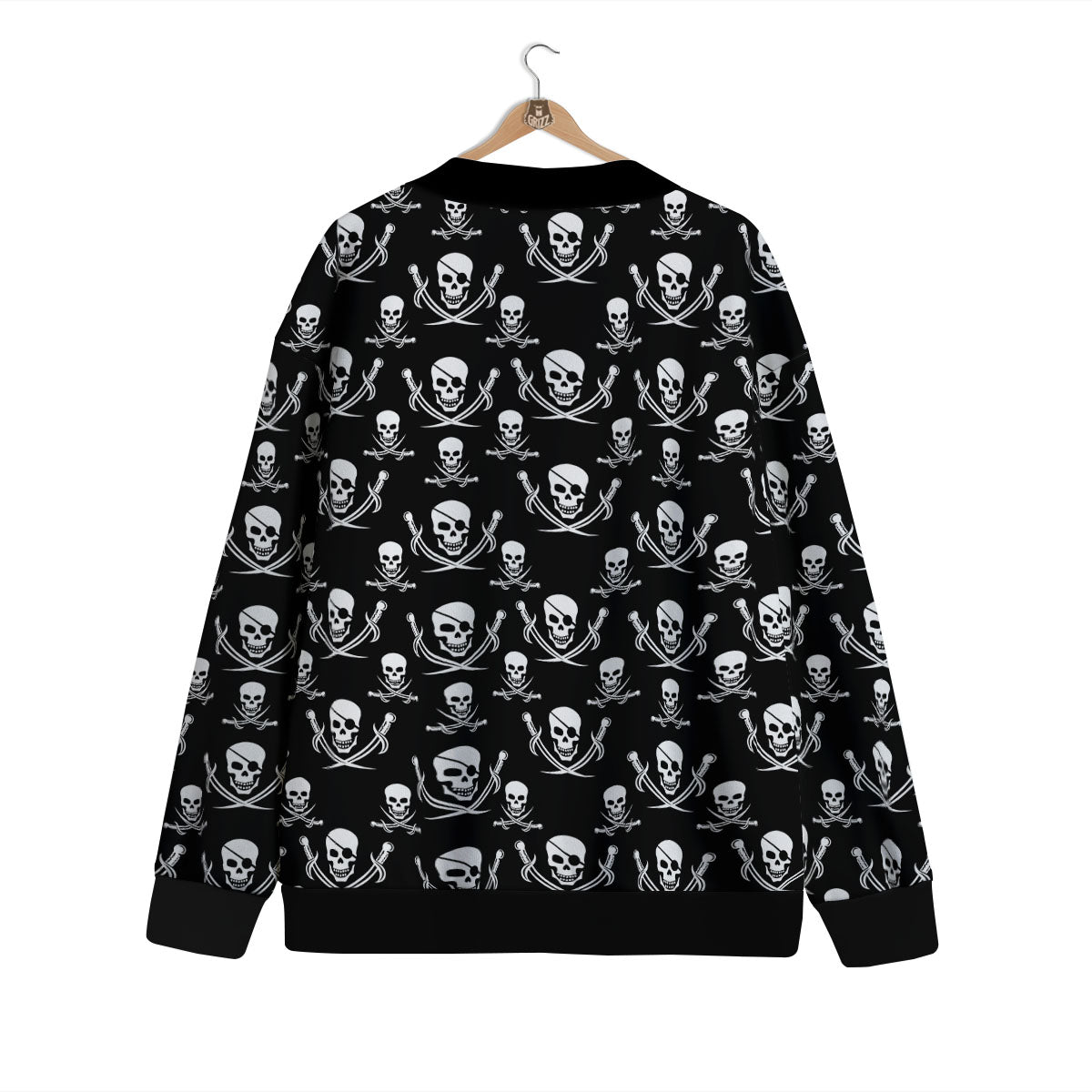 Theme Pirate Print Pattern Cardigan-grizzshop
