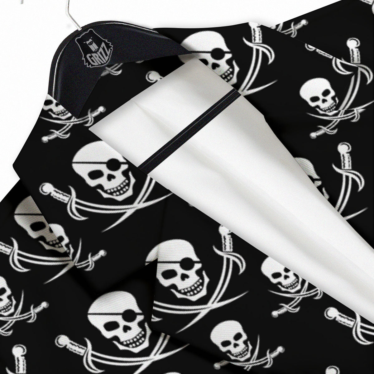 Theme Pirate Print Pattern Men's Sport Coat-grizzshop