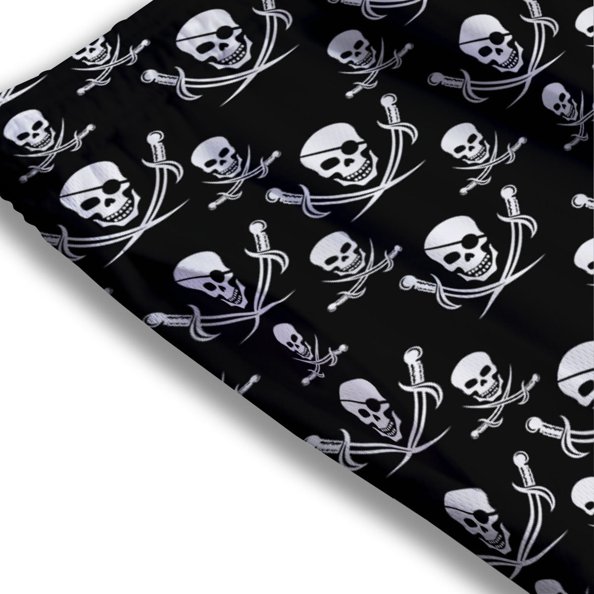 Theme Pirate Print Pattern Mesh Shorts