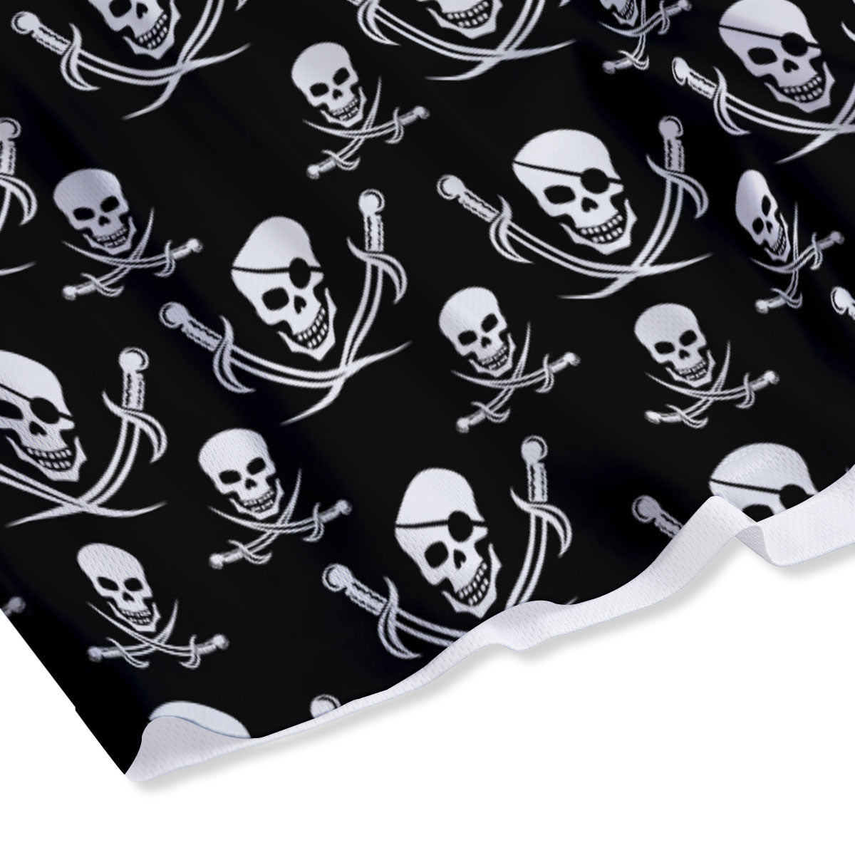 Theme Pirate Print Pattern Mesh Shorts