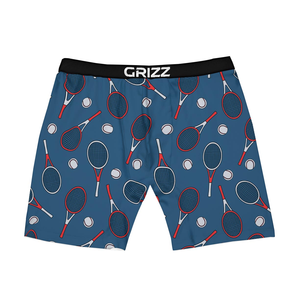 Theme Tennis Print Pattern Boxer Briefs-grizzshop