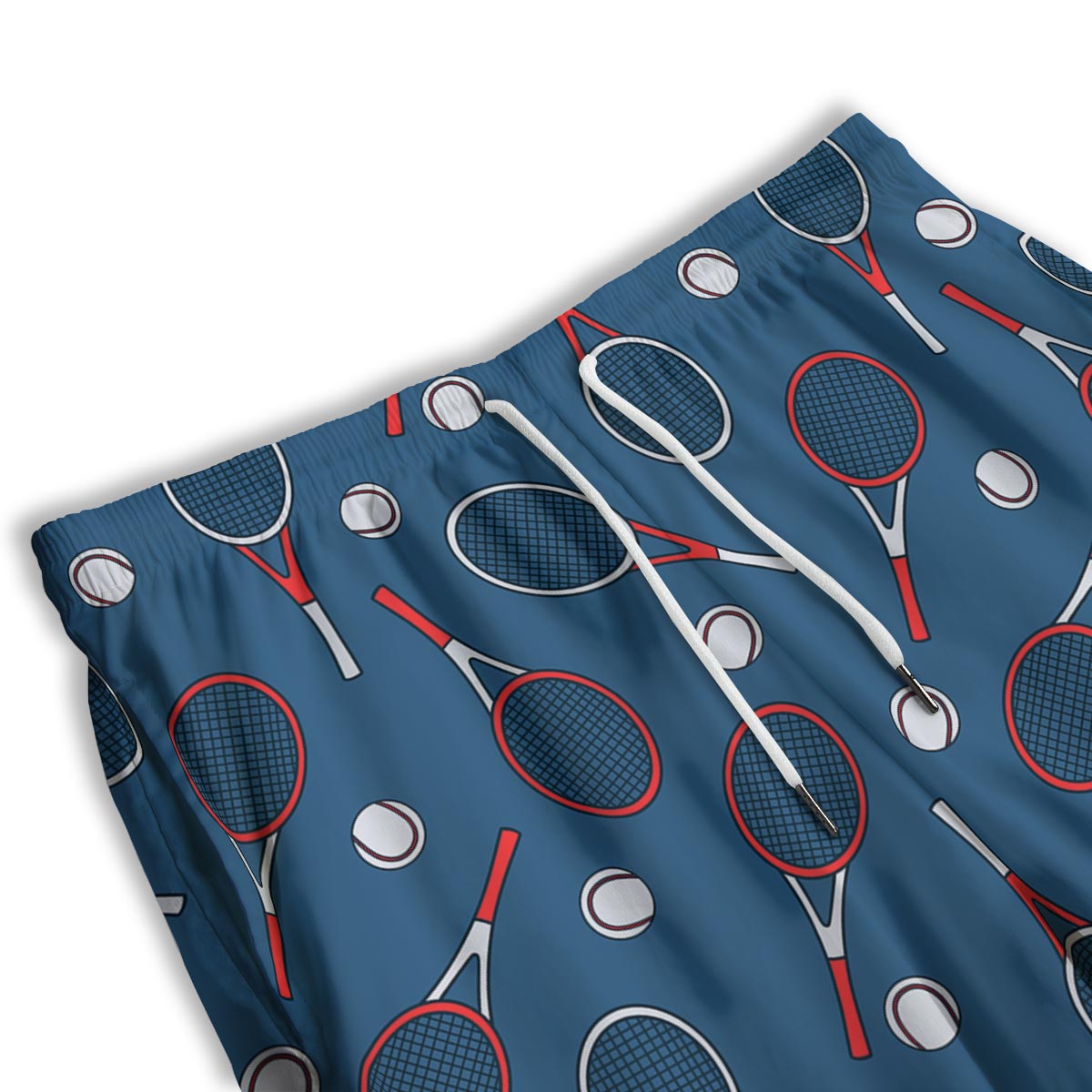 Theme Tennis Print Pattern Men's Athletic Shorts