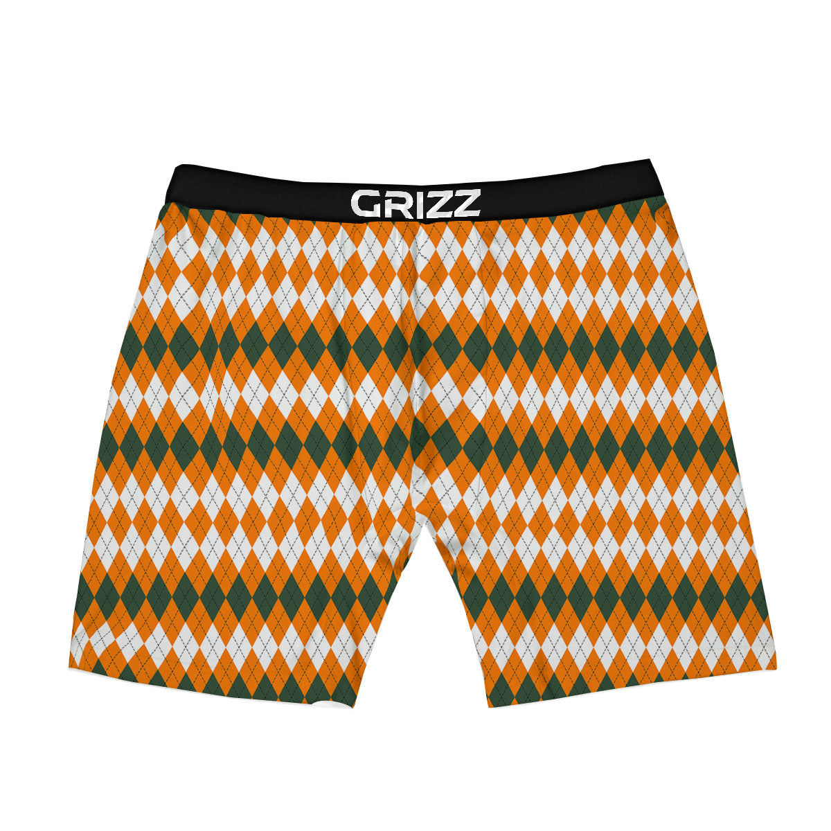 Themed Argyle Halloween Print Pattern Boxer Briefs-grizzshop