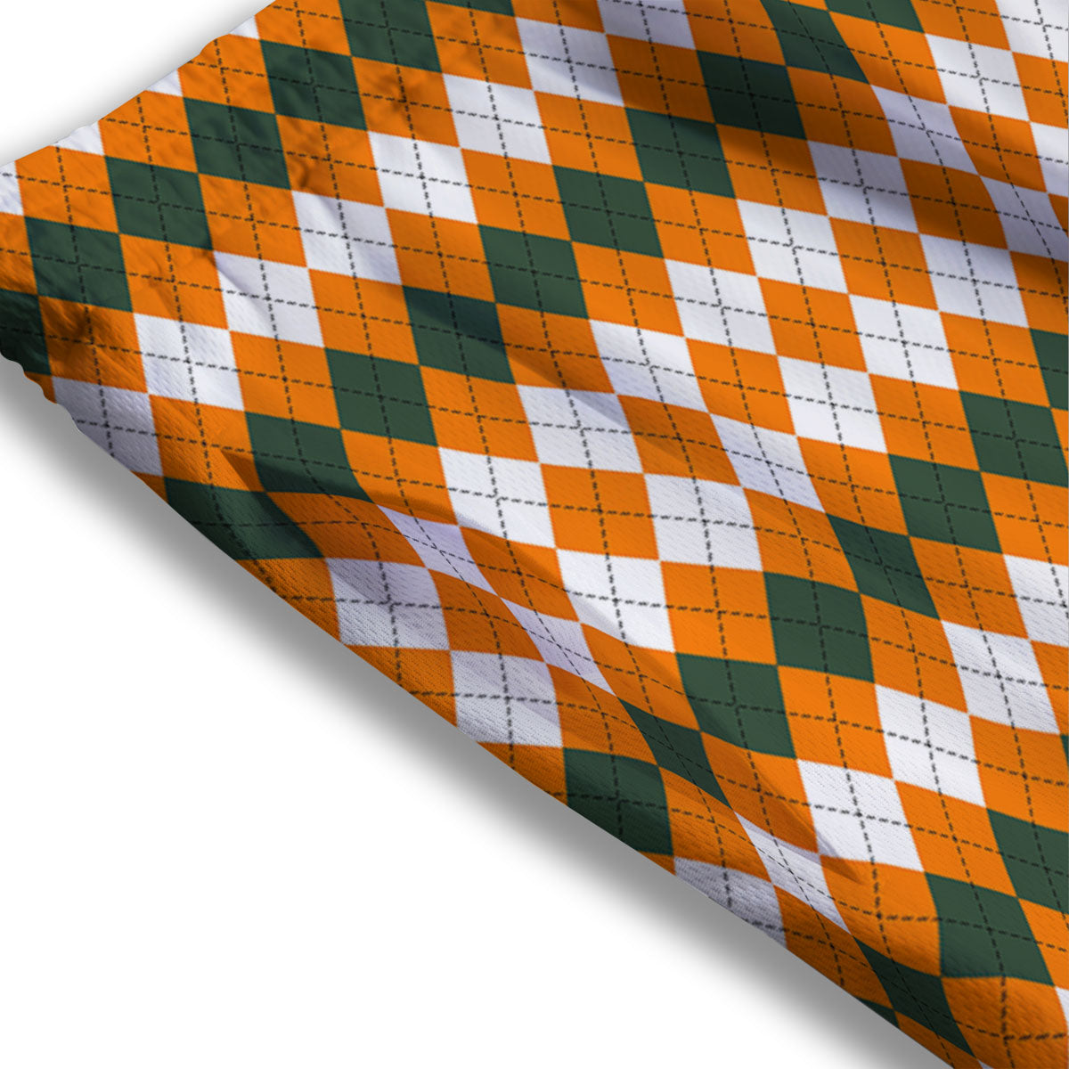 Themed Argyle Halloween Print Pattern Mesh Shorts