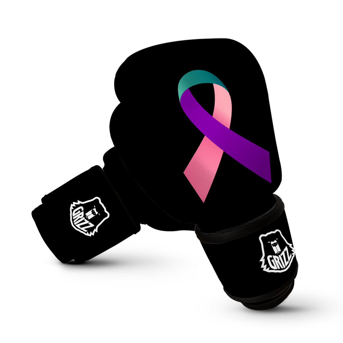 Thyroid Cancer Ribbon Boxing Gloves-grizzshop