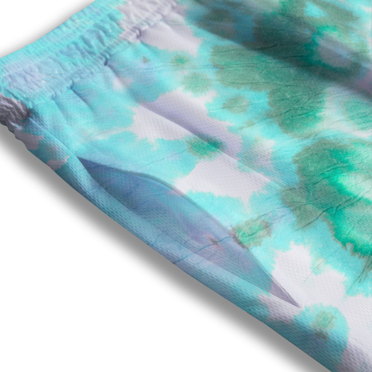 Tartan Shamrock Green Print Mesh Shorts