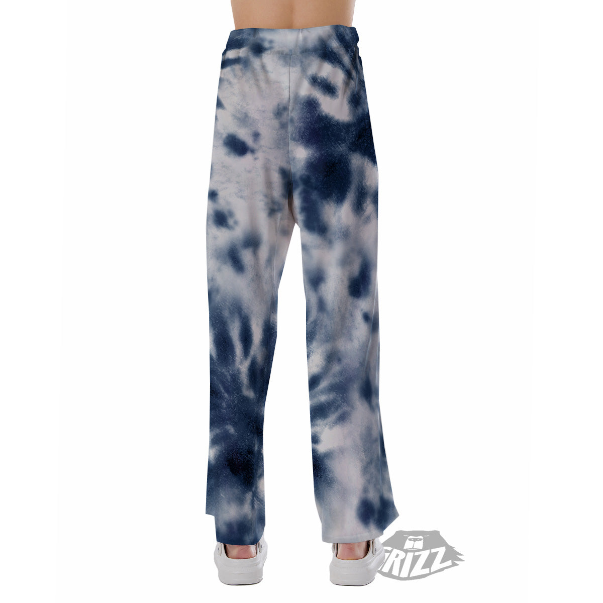 Tie Dye Blue Shibori Print Pajama Pants-grizzshop