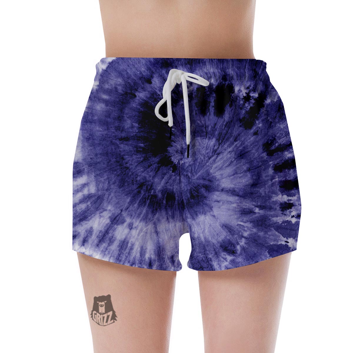 Tie Dye Blue Women's Shorts-grizzshop